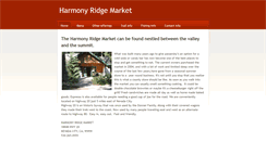 Desktop Screenshot of harmonyridgemarket.com